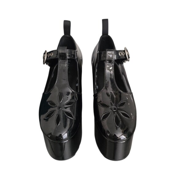 Lamoda Dolls Kill Overthinking It Shoes Womens Size 9 Platform Mary Jane Black - Picture 11 of 11